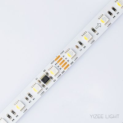 DMX512 کنترل نوار LED رنگ خواب 24 ولت قابل برنامه ریزی 5050 RGB نوار LED