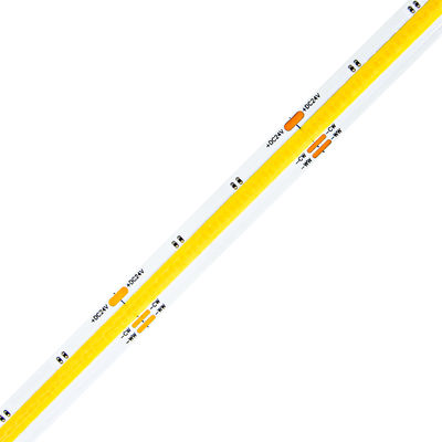 10mm CCT COB LED Strip Light 640Chips/M لامپ LED قابل تنظیم سفید قابل تنظیم