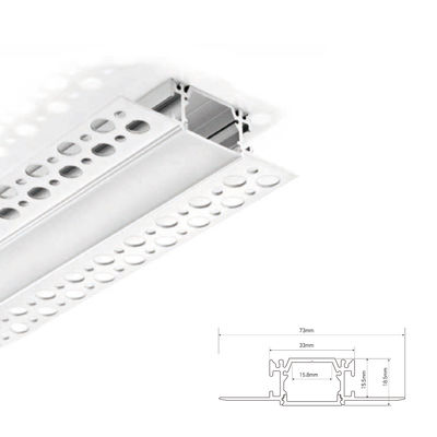 33*19mm پروفایل آلومینیوم گچ گچ LED برای نوار LED