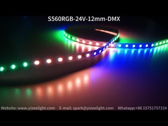 نوار LED دیجیتال RGB DMX512 60LEDs / M 12mm 14.4W / M 5050 نوار LED رنگی رویایی